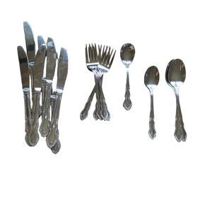 Oneida Vintage Stainless Steel 17 piece assorted flatware cutlery set